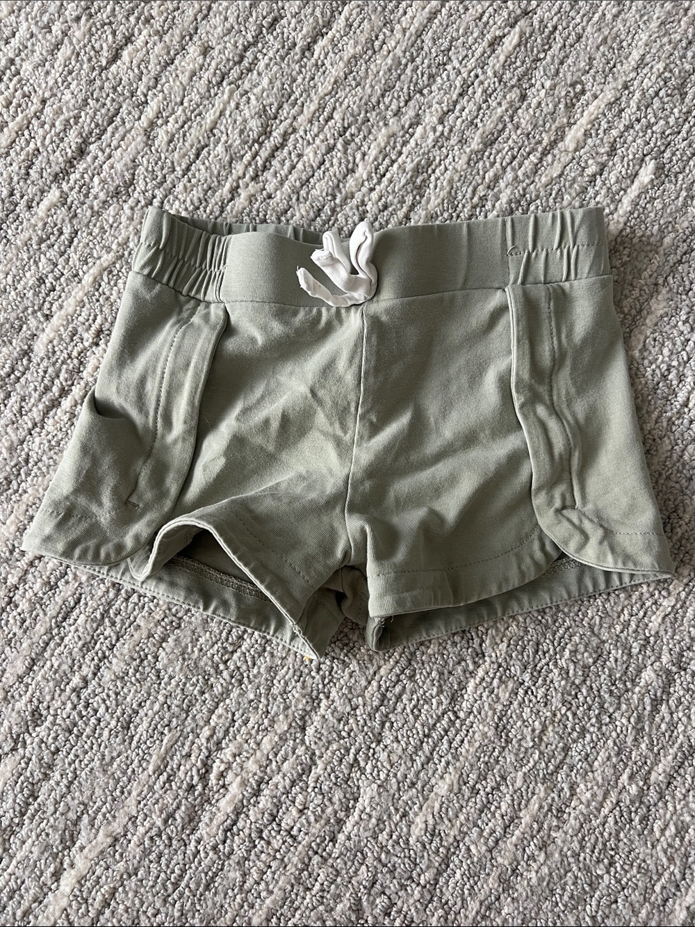 Women's Olive Green Drawstring Lounge Shorts